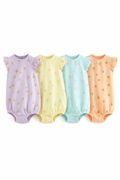 Next Baby قطن قطع من مجموعة رومبير باستيل مطبوع المكونة من 4 قطع