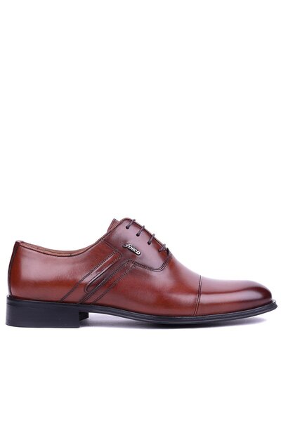 Fosco - Genuine Leather Tan Color Classic Men's Shoes - 1539