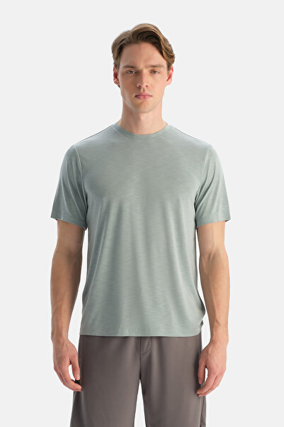 Dagi Mint Green Crew Neck Modal Blend Suprem T-Shirt