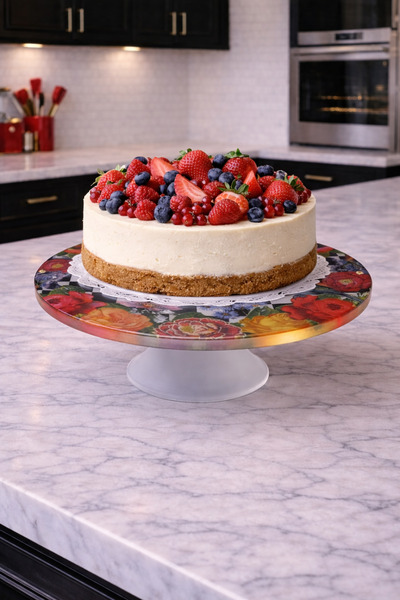 BYC TÜRKİYE Ayaklı Cam Pasta Standı – Dekoratif Kek ve Pasta Sunumluk | Cam S...