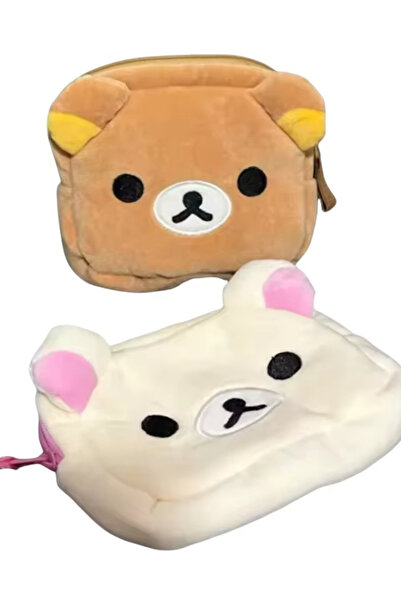 Choice1 AB Cartoon Rilakkuma Cute Makeup Organizer Storage Bag Bear Plush Kaw...