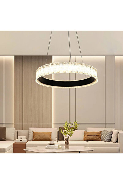 Grease نجف مودرن أسود لون الانارة 3 اضاءات 48 واط قطر 40 سم