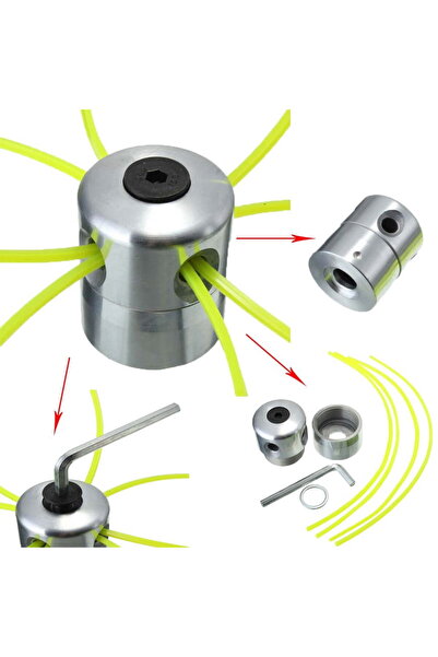 KAYRA LEATHER CRAFT Örümcek Kafa Yan Tırpan Çim Çalı Biçme Makinesi Kafası Mİ...