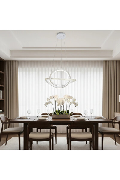 Grecia Modern white pendant light with 3 lights, 42 watts