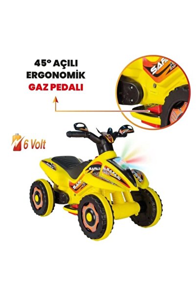 BebeMango Çılgın Arazi Fast Kamarot Safari 6V Akülü ATV Çocuk Arabası