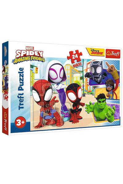 Vardem لعبة تريفل بازل ماكسي 24 قطعة سبايدي وأصدقائه (60×40 سم) - قياسي