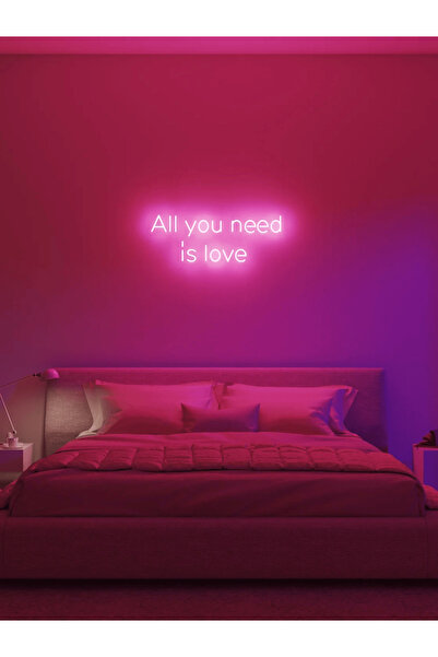 Poznan Lighting All You Need Is Love Yazılı Neon LED Tabela | Dekoratif Duvar...