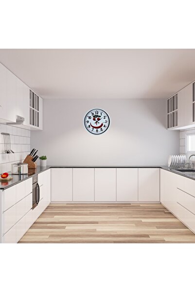 Leyaton White Chef Smile 36 cm Wall Clock Rvryt-Rs345