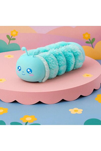Liya's Gift Tırtıl Tasarımlı Sevimli Silikon Peluş Kalemlik