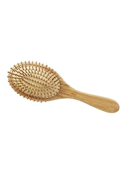 RickiParodi Pneumatic oval Bamboo hairbrush