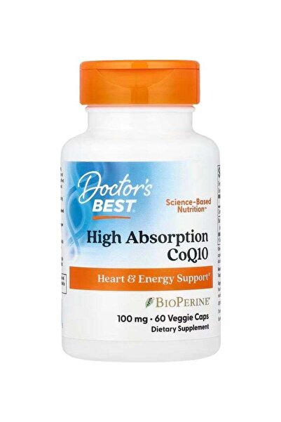 Doctor's Best إنزيم Q10 عالي الامتصاص مع بيوبيرين، 100 ملغ، 60 كبسولة نباتية