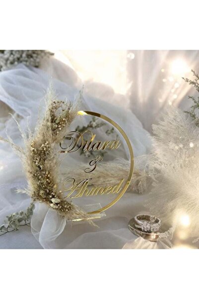 Evsay Kız Evine Hoşgeldiniz Kapı Süsü Düğün Nikah Malzemesi Süsü 28 Cm