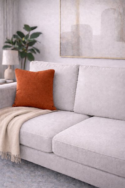 GOCCIA HOME 4-Piece Throw Pillow Cover Cotton Textured Soft Sofa Backrest Gift Can Be Customized with Punching