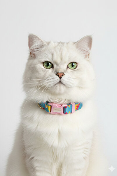 MOOD PAW Loly Pink Adjustable Cat Collar