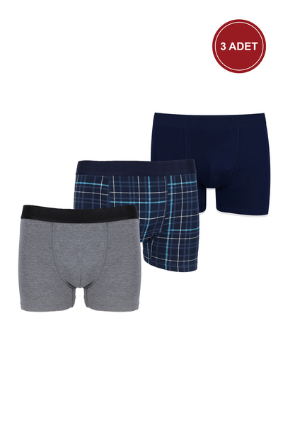 koza iç giyim Men's 3-Piece Cotton Lycra Boxers