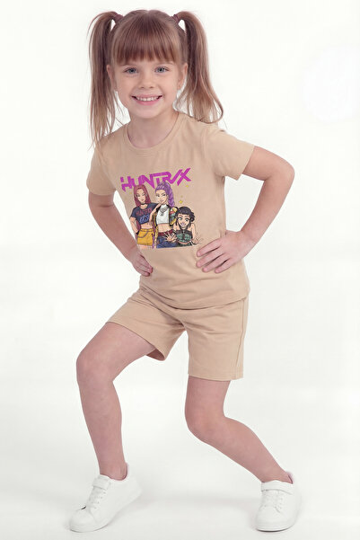 par lingerie pl Κοριτσίστικο σετ με τύπωμα τεμαχίων με σορτς B22