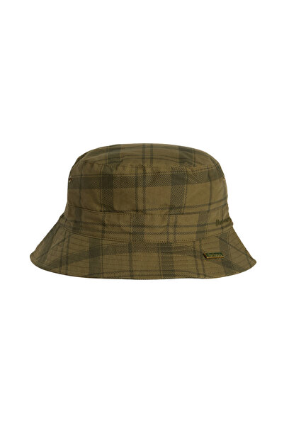 Barbour Tartan Transport Yağlı Bucket Şapka GN71 Dusky Green Tartan