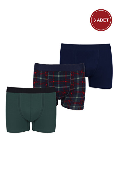 koza iç giyim Men's 3-Piece Cotton Lycra Boxers