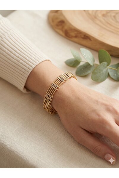 ESRADA 3S Stone Modern Wicker Design Bracelet