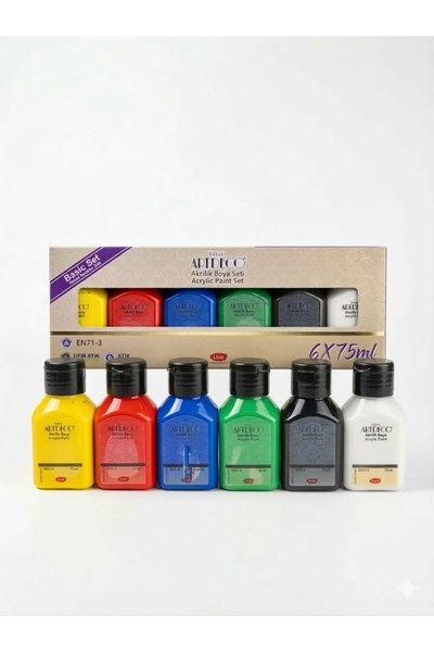 özdohobi Artdeco Canlı Renkler 6x75Ml Akrilik boya seti