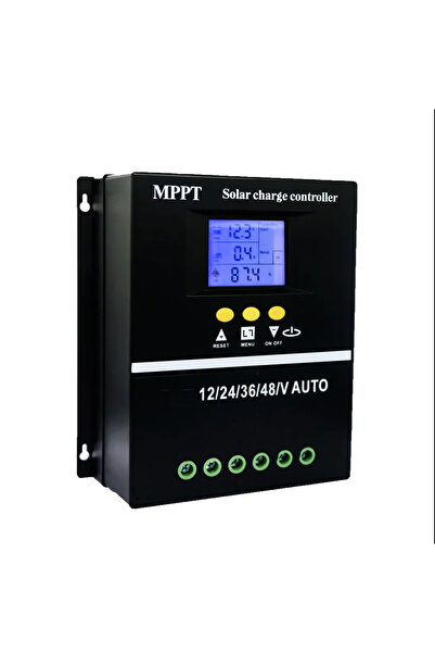 Tcherchi Solar Güneş Paneli Akü Şarj Kontrol Cihazı, 60A LCD Ekranlı Akıllı A...