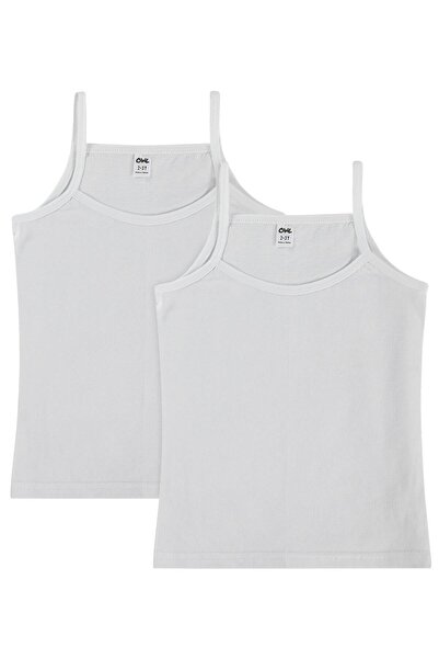 Civil Girls S Single Jersey 2-Piece Undershirt with Rope Straps - Standard fo...