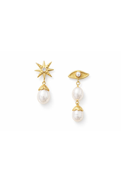 Venus Design Steel Pearl Earrings