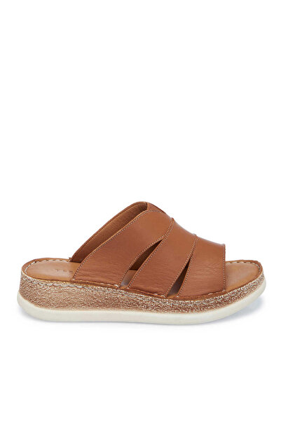 Tergan Taba Hakiki Deri Kadın Terlik - K25Y1TR68061-A29