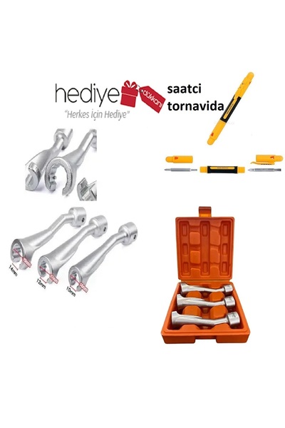 HAKTOR H Rico 1/2 Injector Sensor Oxygen Disassembly Socket 3 Piece Set