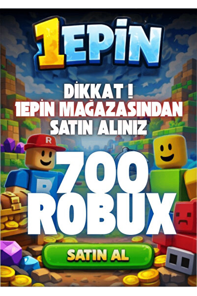 1epin Roblox 700 Robux - USD Para Birimi