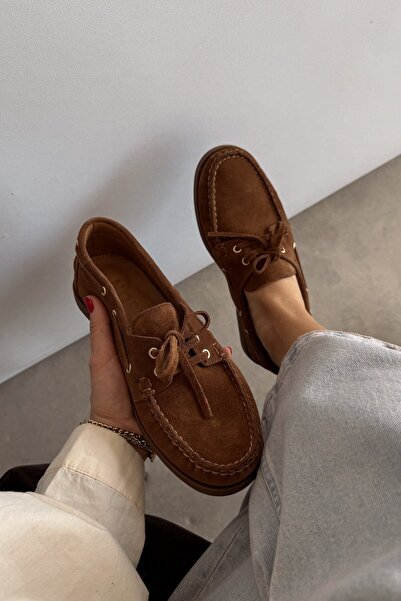 nope21shoess Marlow Tan Genuine Leather Loafers