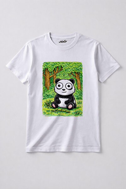 JOLT Unisex Διασκεδαστικό Λευκό T-Shirt Αριθμός Μοντέλου: 001