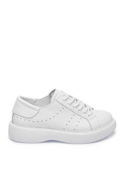 Tergan Beyaz Hakiki Deri Kadın Sneaker - K25I1AY67997-A26