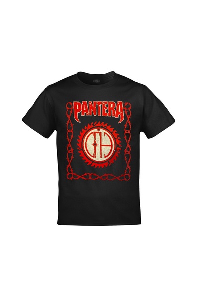 orijintex Pantera Concert Tour 2026 Front Back Printed Unisex Black Tshirt