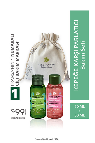 Yves Rocher Kepeğe Karşı Parlatıcı Seyahat Boy Tanışma Seti