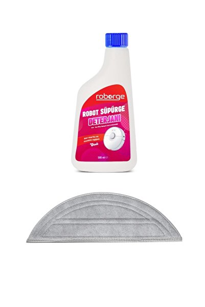Roborge روبروك ساروس 10 مكنسة كهربائية روبوتية مع قطعة قماش للمسح + منظف للمك...