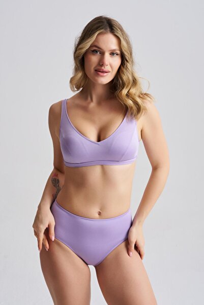 AQUAVİVA Γυναικείο Σετ Μπικίνι Fiorella με Ρυθμιζόμενο Λουράκι Λιλά