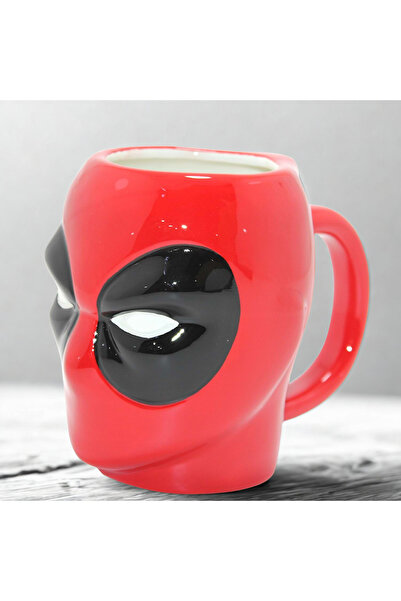 Mersi SHOP Deadpool 3D Embossed Character Design Ceramic Mug