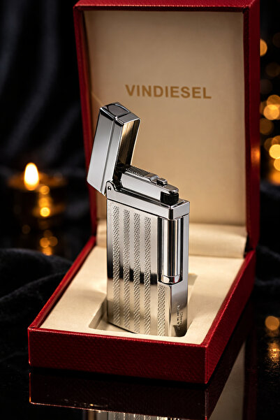 Vindiesel Gazlı Çakmak Zarif şık Tasarım Lüks Metal Gövde Şık Koleksiyonluk M...