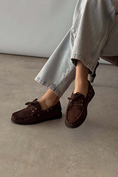 nope21shoess Marlow Brown Genuine Leather Loafers