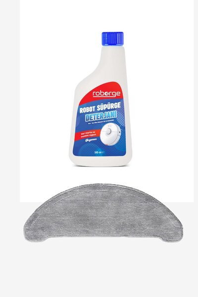 Roborge Pânză de mop pentru aspirator robot Viomi S9 + Detergent pentru aspir...
