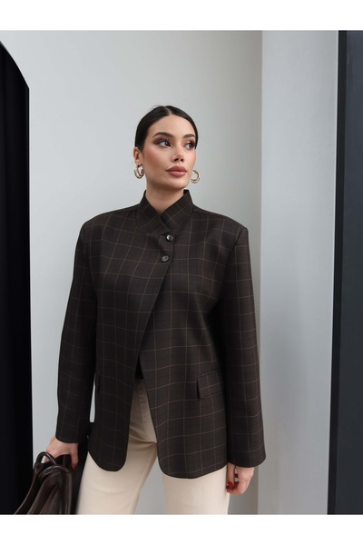 ESRAHELVACI Hakim Yaka Plaid Jacket