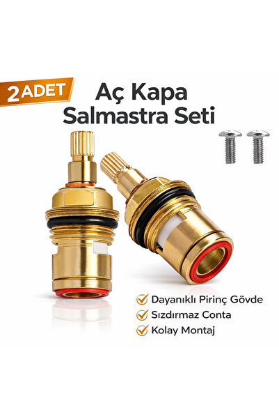 DESIPHON 2 Adet Aç Kapa Ara Musluk Taharet Musluğu İç Salmastra Pirinç Gövde ...