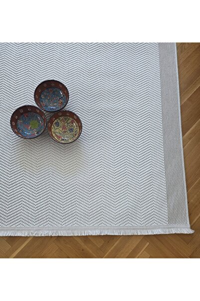 Elvey Home Lara Krem Bej Sisal İskandinav Extra Yumuşak Özel Kesim Kolay Temi...