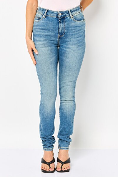 Tommy Hilfiger Women Skinny Fit Washed Stretchable Jeans, Blue