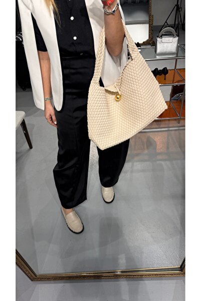 Eataly Shoes حقيبة إي إيه بريميوم ويف باللون البيج