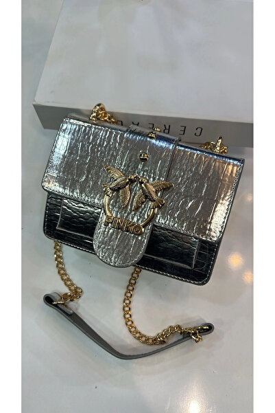 Akça Shoes Gümüş Çanta