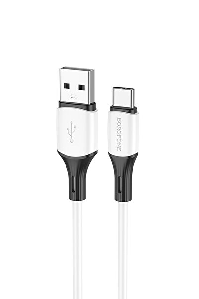 Borofone كابل BX79 من السيليكون من النوع C باللون الأبيض