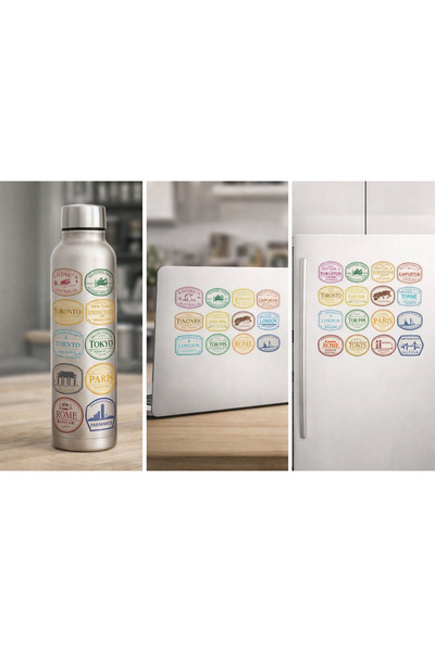 Limitless Design ملصق ختم جواز السفر العتيق - ملصق زخرفي بتصميم ختم السفر لمد...