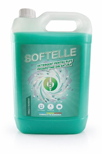 softelle Detergent lichid de rufe 5L – Parfum de prospețime, Formulă pentru î...